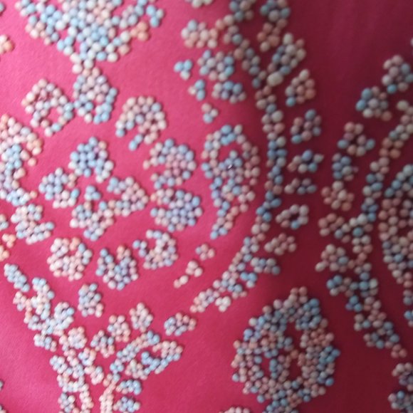 Mica pink dress beads beaded fringe  Made in the USA barbiecore - Picture 3 of 15